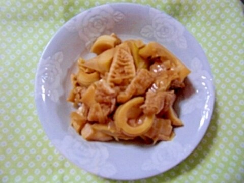 破竹と油揚げの煮物